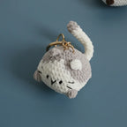 Cute Crochet Kitten Keychain Smiling Cat Bag Charm