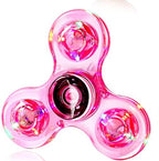 Crystal LED Light Fidget Spinner Glow Stress Relief Finger Toy