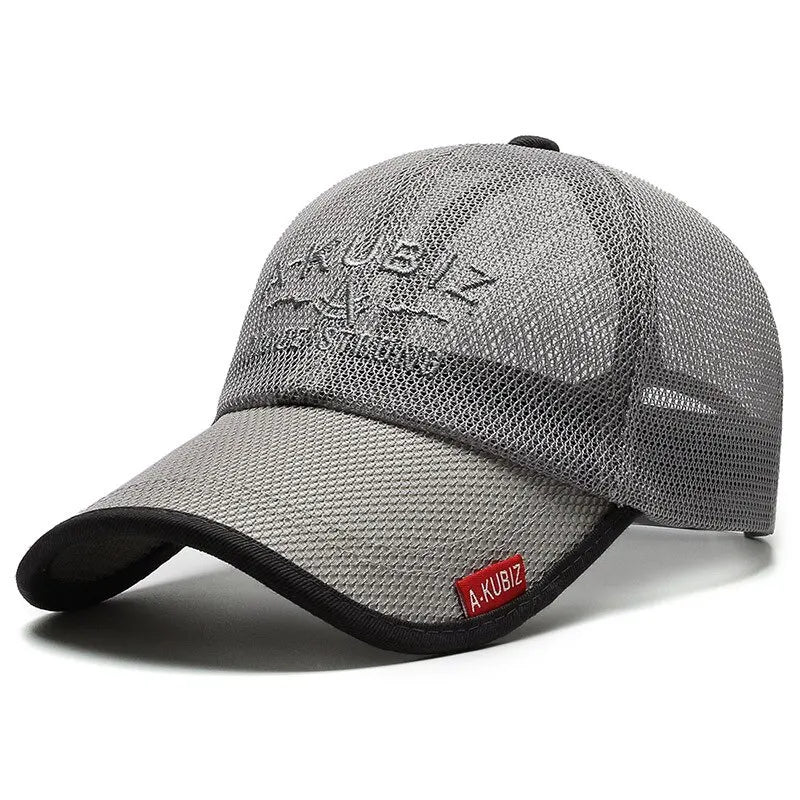Summer Embroidered Mesh Baseball Cap for Sun Protection