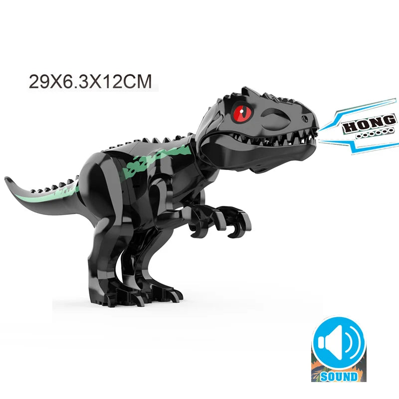 Jurassic Raptor Building Blocks Mini Dinosaur Construction Toy Set