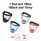 Transparent Kitchen Face Shield Anti-Fog Protective Visor for Cooking