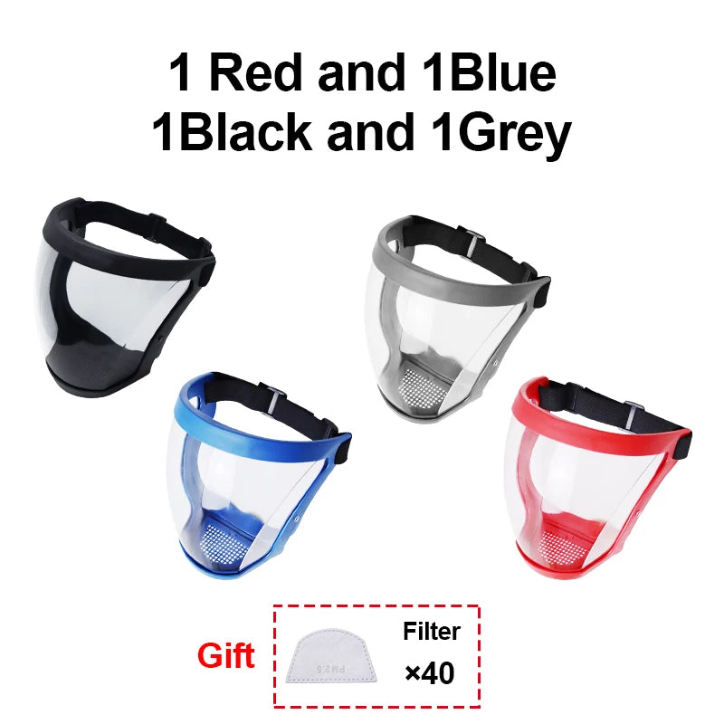 Transparent Kitchen Face Shield Anti-Fog Protective Visor for Cooking