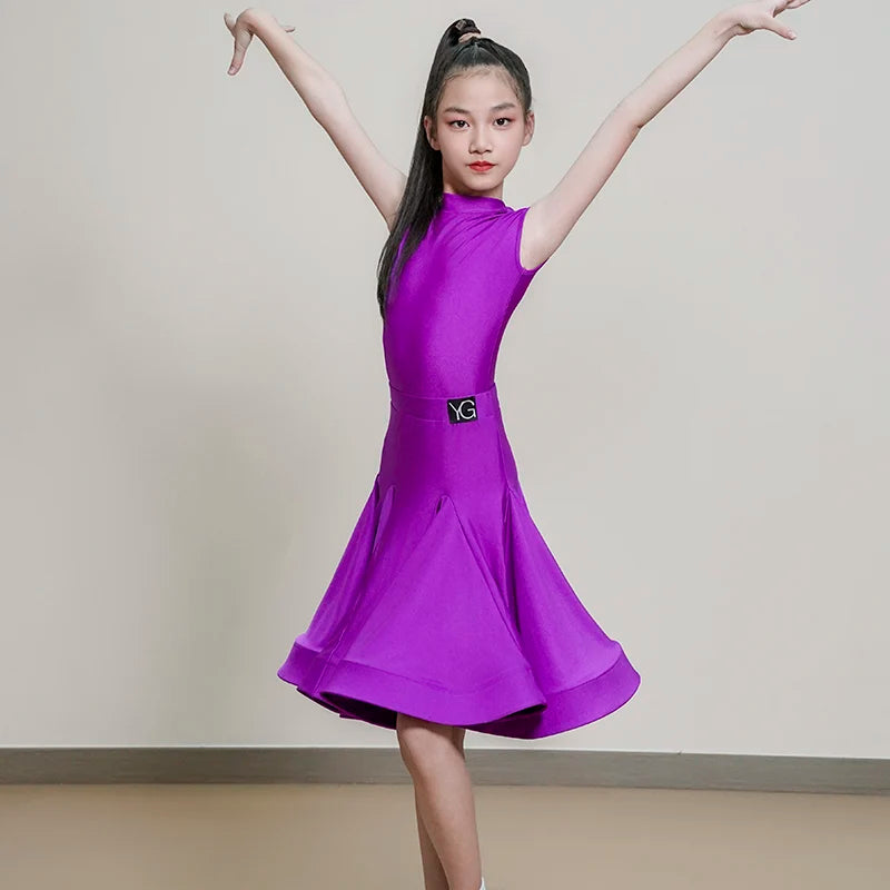 Latin Dance Fringe Dress Customized Tango ChaCha Samba Performance Costumes for Adult and Children's Latin Competition Clothing