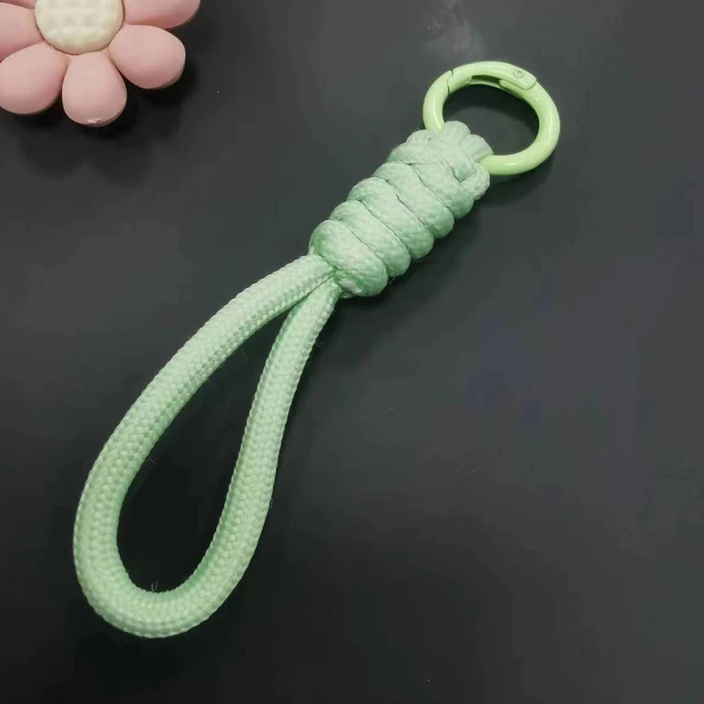 Paracord Braided Keychain Wrist Lanyard for Outdoor Everyday Carry