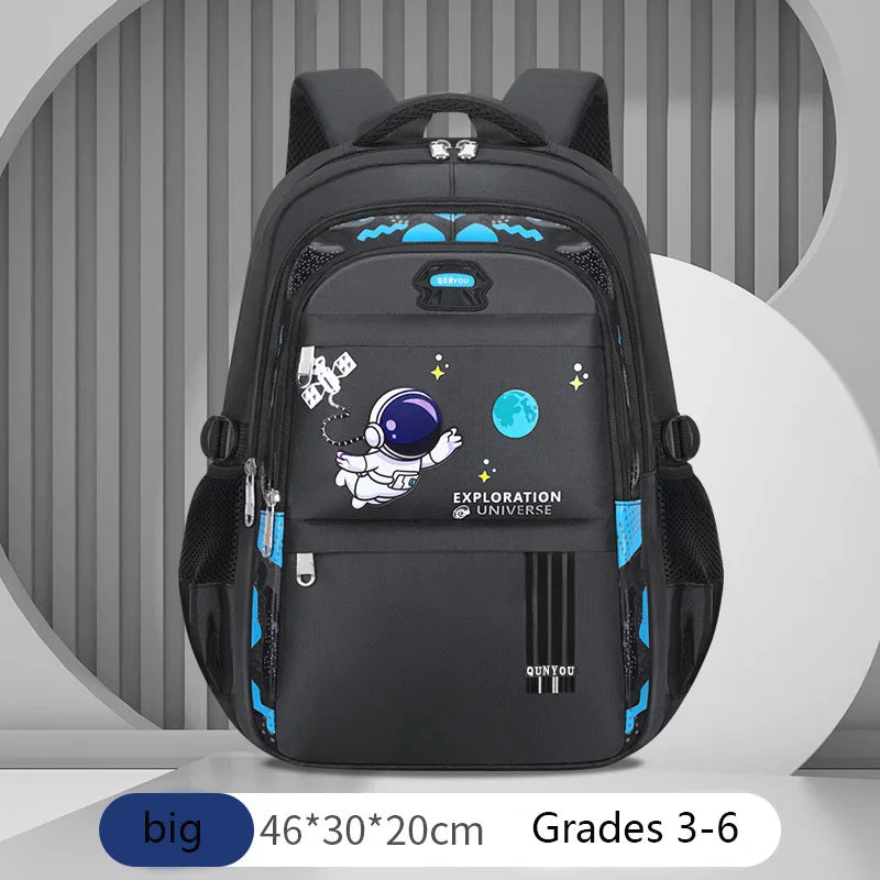 Kids Astronaut Waterproof School Backpack