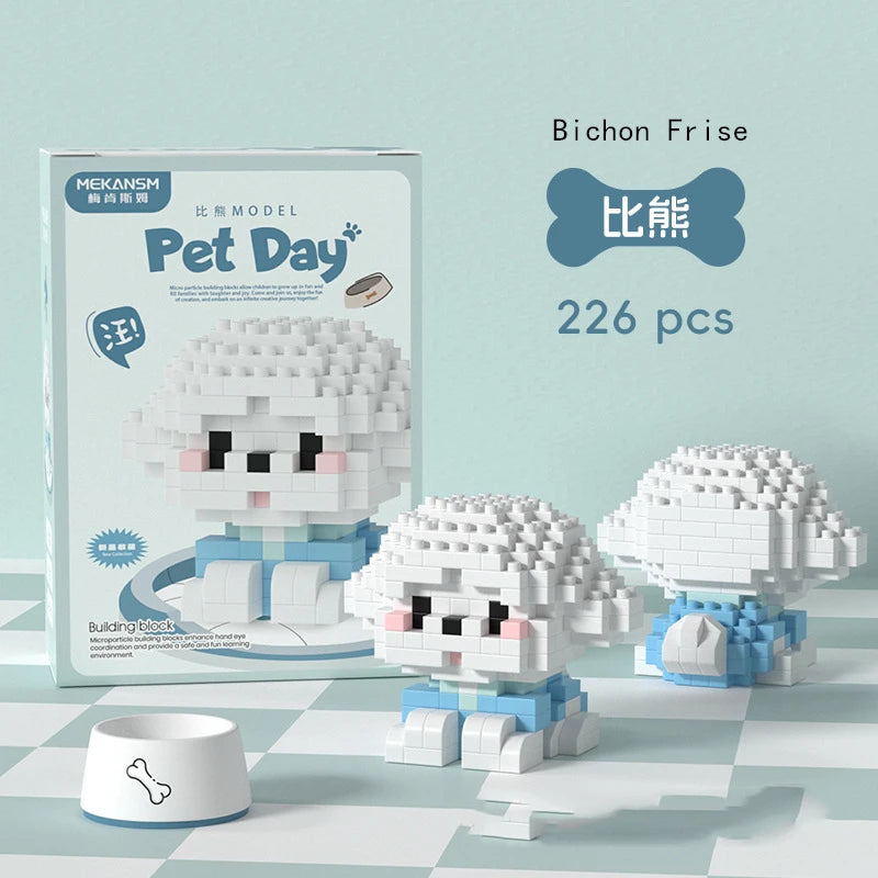 Mini Pet Animal Building Blocks – 18 Styles DIY Toy Set