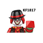 Novel Horrible Movie Halloween Pumpkin Witch Nun Vampire Zombies Building Blocks Mini Action Figure Toys