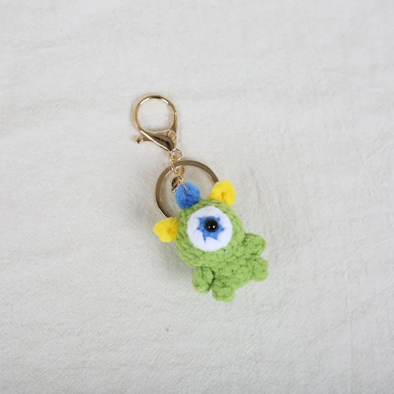 Mini Animal Crochet Keychain Cute Knitted Doll Keyring
