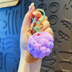 Cute Crochet Ice Cream Keychain Cone Bag Charm