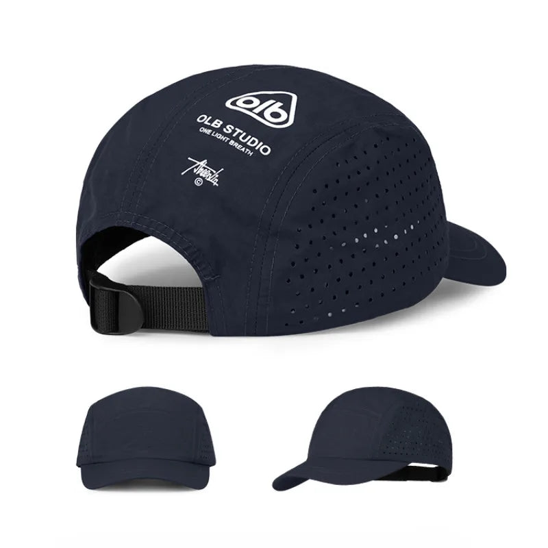 Short Brim Quick Dry Mesh Baseball Cap for Outdoor Adventures