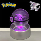 Pokémon 3D Crystal Poké Ball LED Night Light Collectible Figure