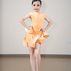 Latin Dance Fringe Dress Customized Tango ChaCha Samba Performance Costumes for Adult and Children's Latin Competition Clothing