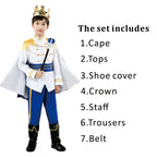 Boys King Carnival Costume 7 Piece – Royal Prince Outfit