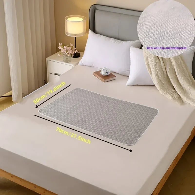 Washable Incontinence Pads for Elderly & Pets - Leak-Proof Bed Care Mats, Ideal for Menstruation & Home Use, Multiple Sizes