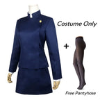 Maki Zenin Cosplay Costume – Anime Uniform Full Set with Wig & Glasses