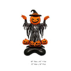2026 Large Halloween Aluminum Film Balloons Bat Pumpkin Ghost Monster Inflatable Seated Standing Halloween Balloon Party Supplie
