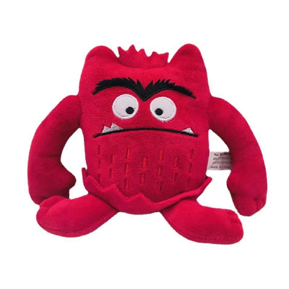 6PCS Color Monster Plush Doll Set Soft Emotion Stuffed Toys