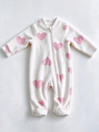Spring Baby Romper Warm Fleece Jumpsuits for Baby Autumn Long Sleeve Infant Rompers Newborn Boy Girl Homewear Pajamas