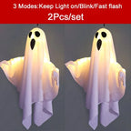 2026 LED Glow Ghost Party Halloween Decoration for Home Indoor Outdoor Haunted House Bar Hanging Horror Props with Lights