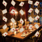 20pcs Floating Magic Wizard Acceptance Letter Banner Hanging Garland for Halloween Party Decoration Christmas Tree Ornaments
