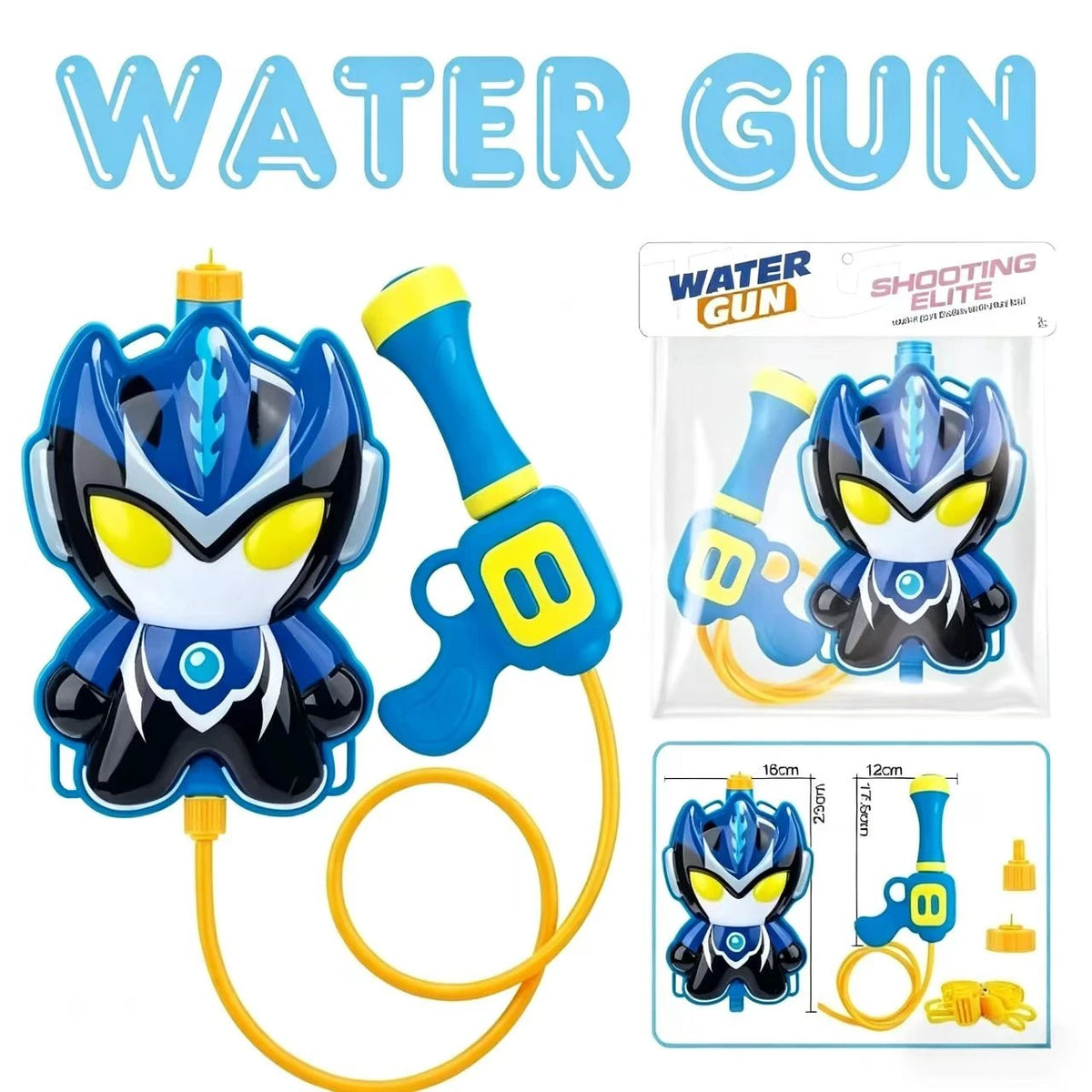 Kids Backpack Water Gun for Summer Beach Pool Outdoor Fun Toy