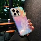 Color Feather Gradient Magnetic Protective Cover For Apple IPhone18 17 Pro Max 16Pro, 16, 15, 14, 13, 12Pro 11 Series Phone Case
