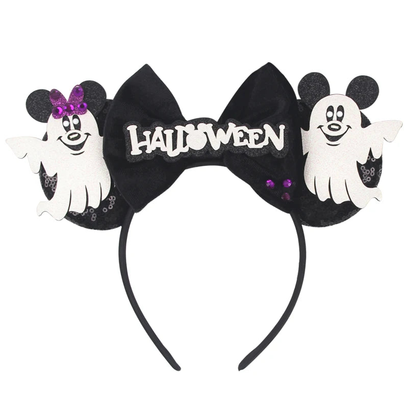 Sequin Mouse Ears Bow Headband for Women & Girls