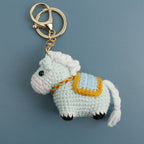 Funny Zebra Crochet Keychain Sheep Animal Bag Charm