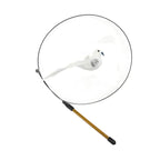 Peacock Bird Cat Teaser Wand for Interactive Hunting and Play