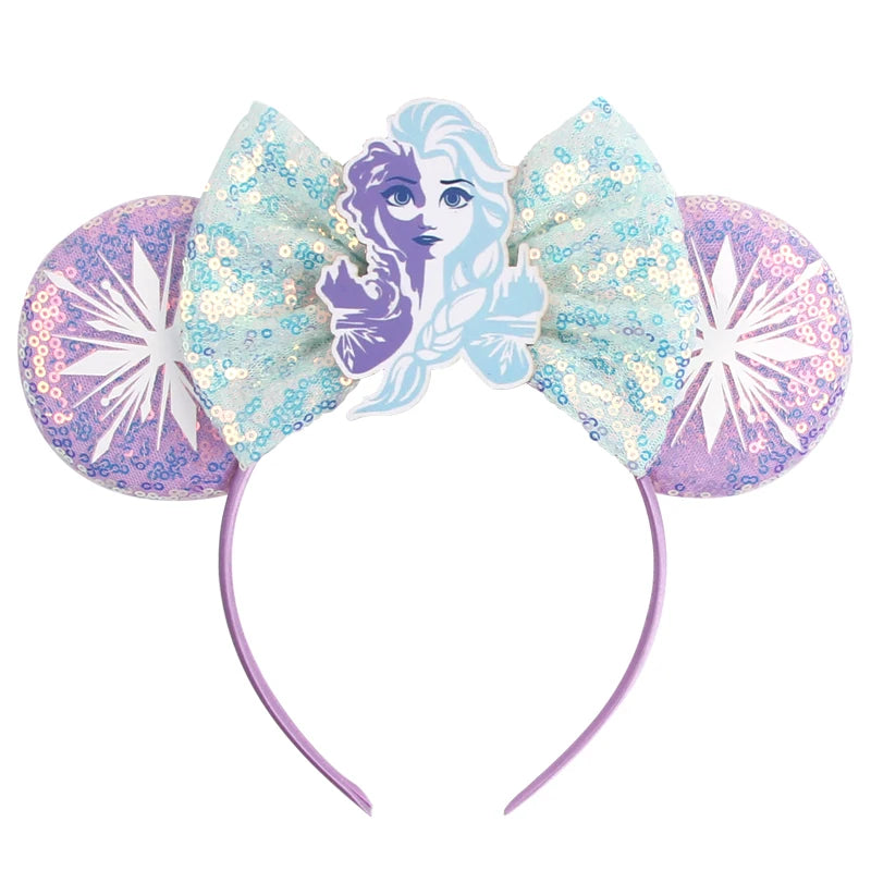 Sequin Mouse Ears Bow Headband for Women & Girls