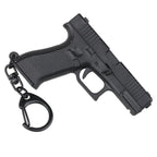 Tactical Pistol Shape Keychain Detachable Car Keyring Accessory