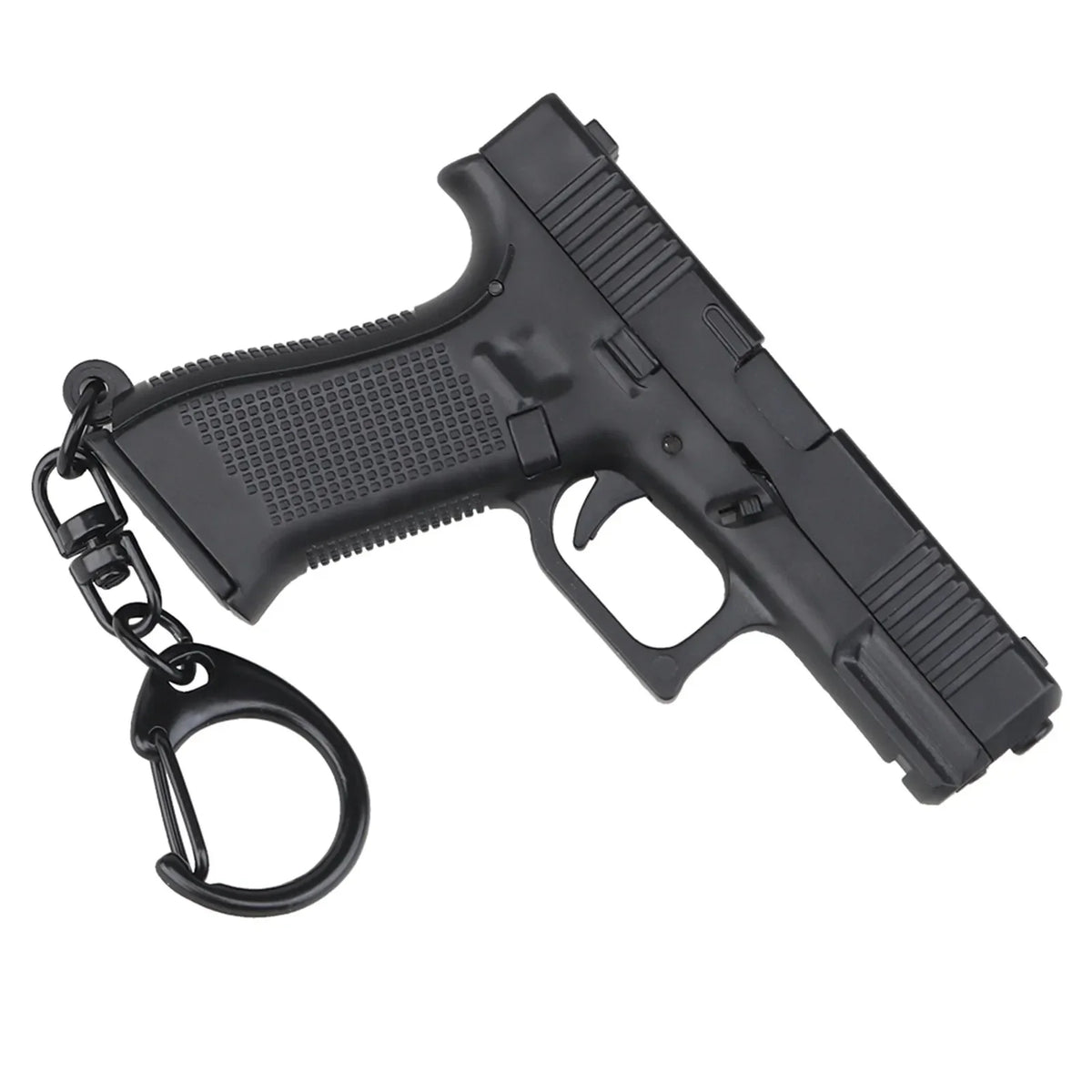 Tactical Pistol Shape Keychain Detachable Car Keyring Accessory