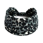 Boho Print Wide Knot Elastic Headband for Women