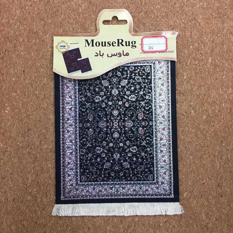 Mairuige Mini Persian Carpet Mouse Pad Desk Computer Notebook Mouse Mat Tea Coaster Pet Pad Multifunctional Anti-slip Desk Pad