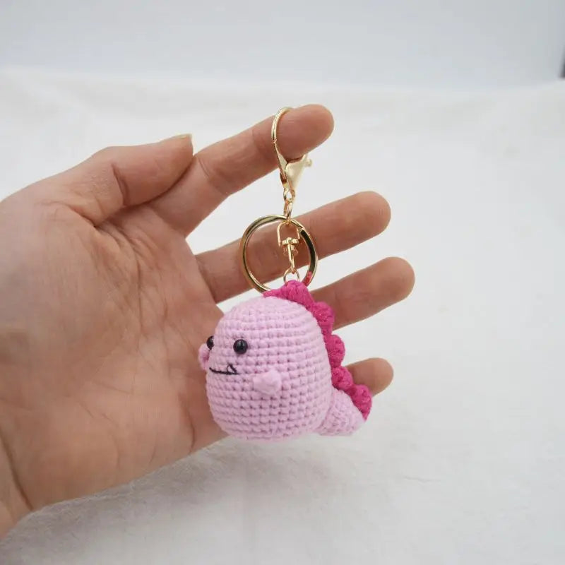 Cute Bear Couple Crochet Keychain Set Mini Animal Doll Charm