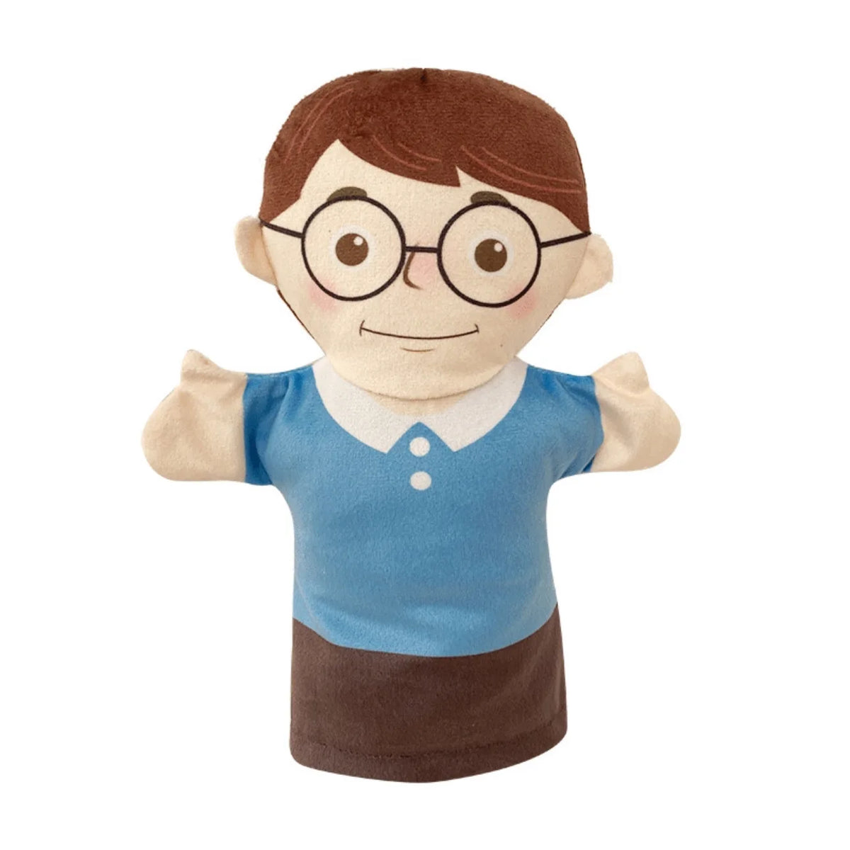 Family Hand Puppet Dolls – Plush Educational Role Play Toy