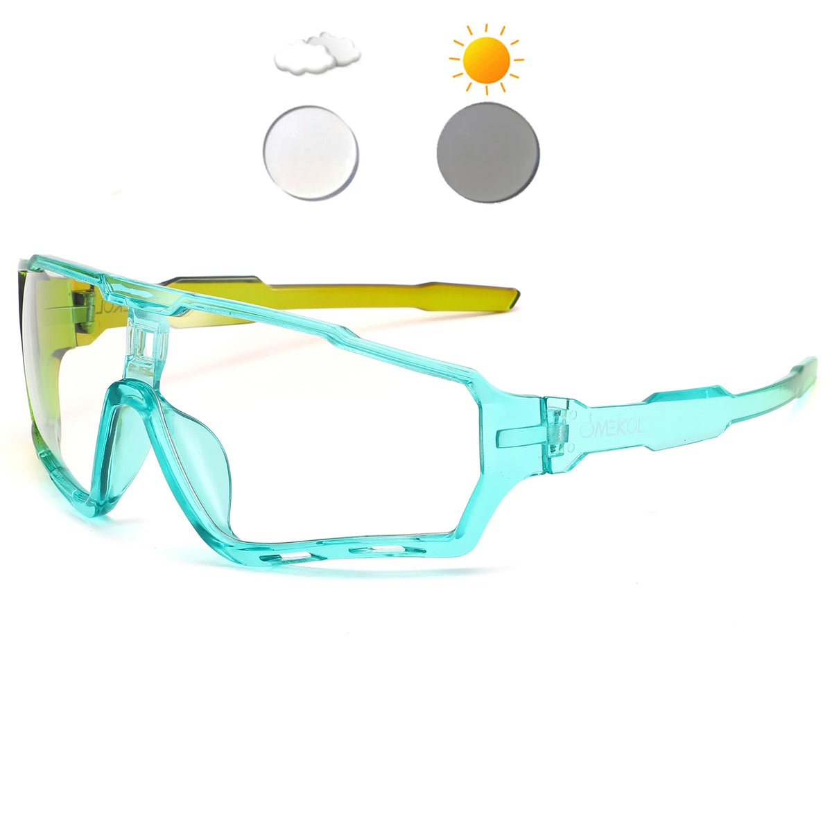 Photochromic Cycling Glasses UV400 Sports Sunglasses for Men & Women Outdoor