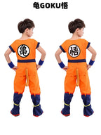 Boys Girls Halloween Son Goku Cosplay Costumes For Kids Outfit Bodysuit Men Krillin Training Clothes Saiyan Outfits Wig Dress Up