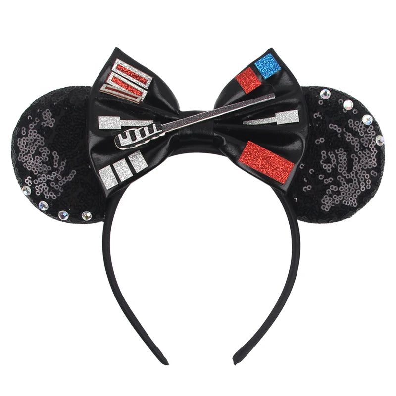 Sequin Mouse Ears Bow Headband for Women & Girls