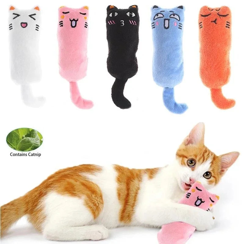 Catnip Rustle Sound Plush Cat Toy for Interactive Indoor Play