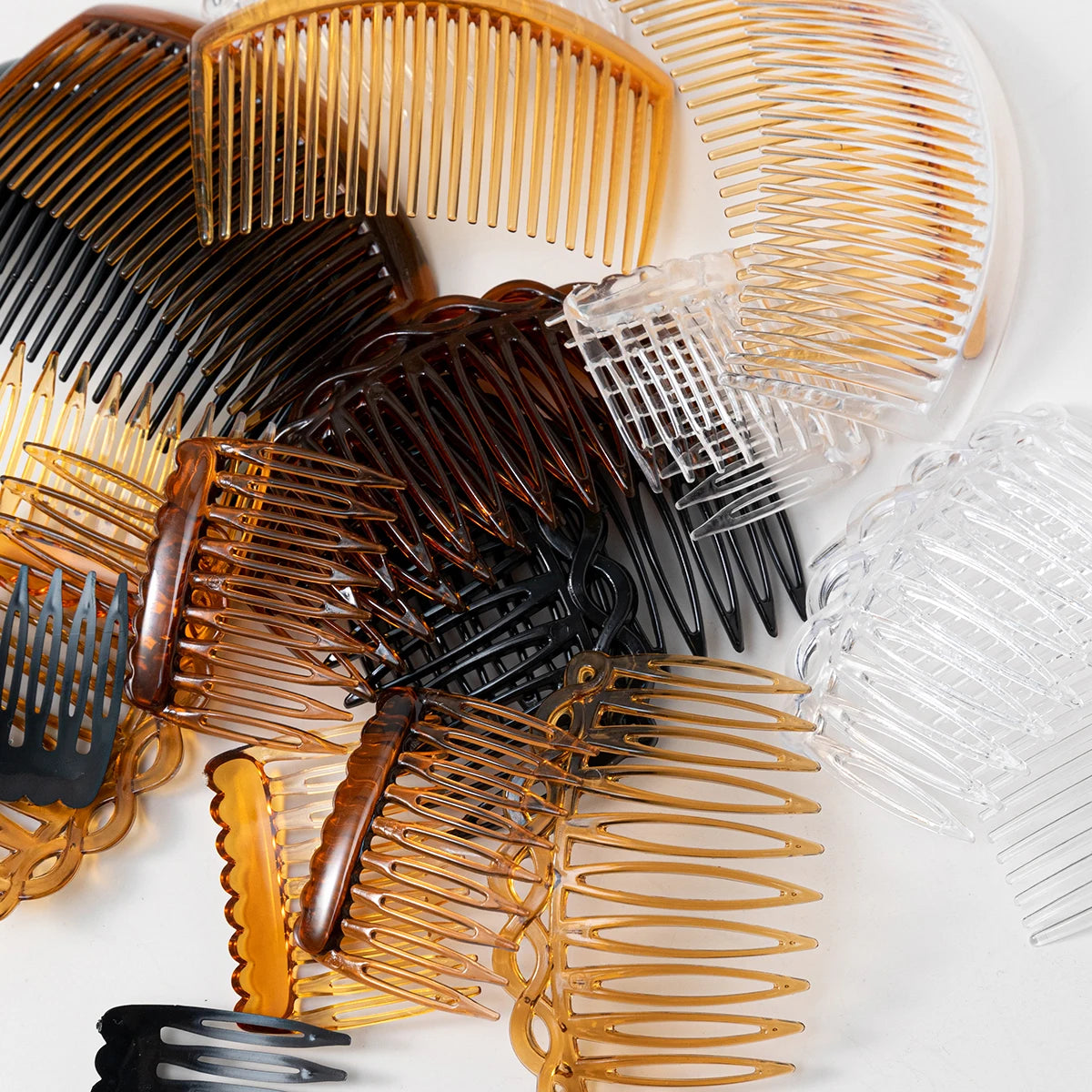 24PCS Simple and Stylish Four Color 9/11/23 Teeth French Twisted Hair Combs For Women and Girls Headwear Hair Accessories