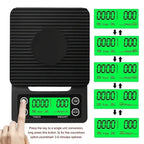 High Precision Coffee Scale with Timer Digital Kitchen Food Scale