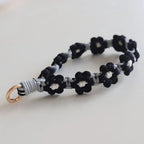 Korean Style Boho Macrame Phone Wristlet Keychain Strap