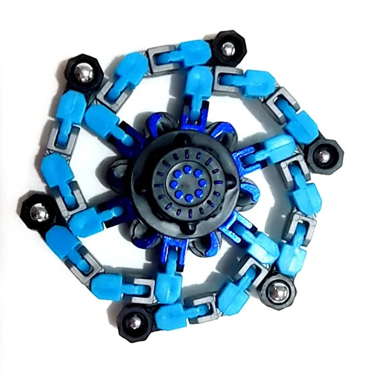 Deformable Chain Fidget Spinner Sensory Hand Toy for Creative Play