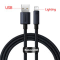 Baseus USB Cable For iPhone 13 12 11 pro max iPhone USB Cable Fast Charging For iPhone X XR 8 USB Type C to lightning Cable