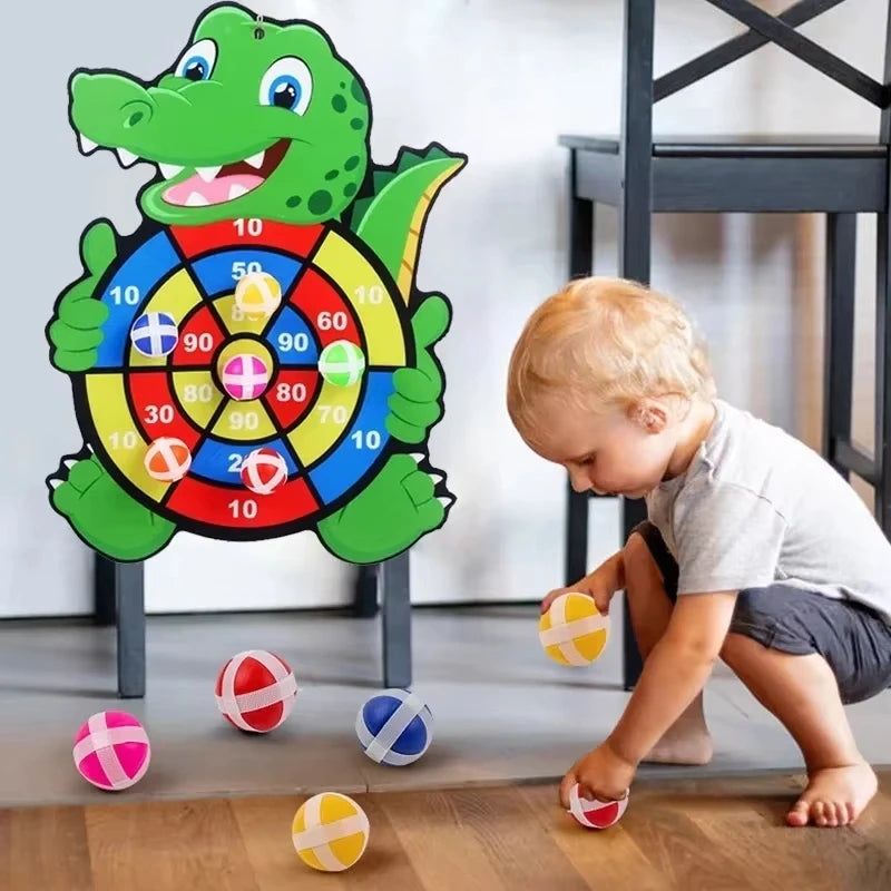Montessori Sticky Ball Dart Board Target Game