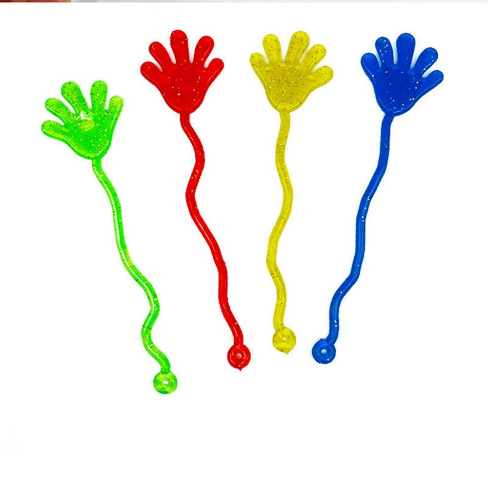 Glitter Sticky Hands Toy Set – Stretchy Sensory Party Favors