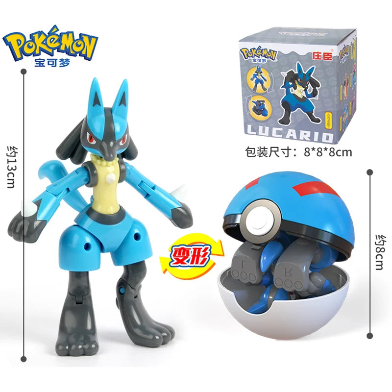 Pokemon Figures Toys Pocket Monsters Ball Model Pikachu Gengar Pokeball Dragonite Snorlax Pokeball Action Figures Toy