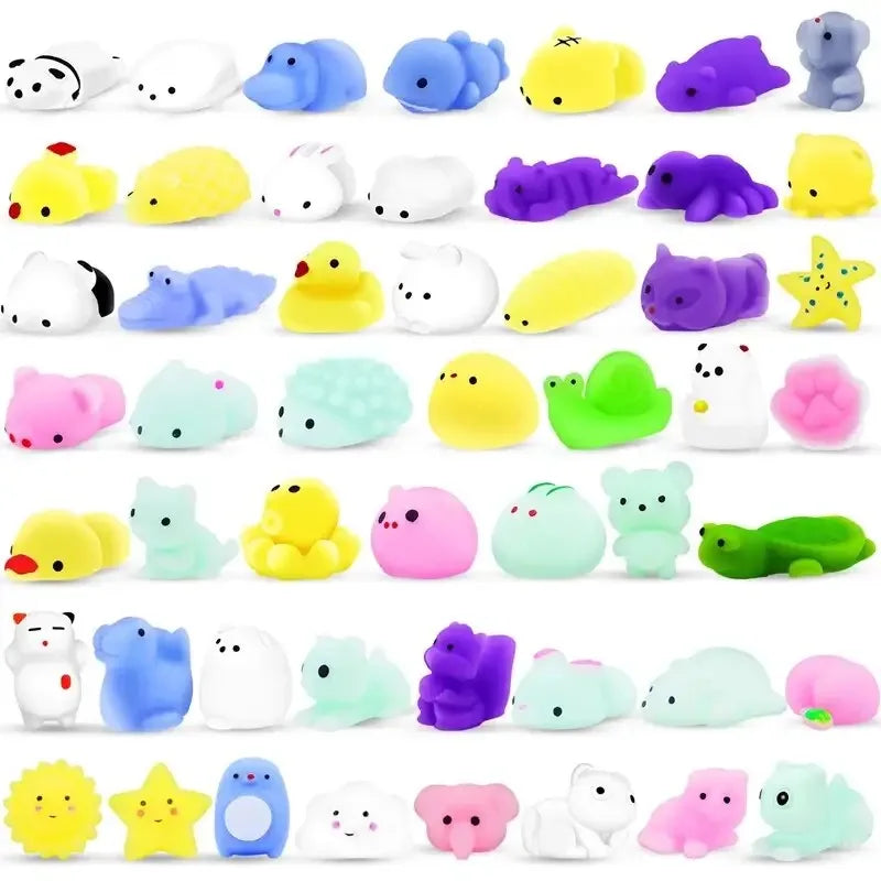 Mini Animal Squishy Toy Set – 20PCS Stress Relief Squeeze Toys