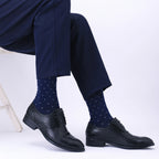 5 Pairs Mens Dress Socks Plus Large Size，High Quality Combed Cotton Crew Socks，Black Cool Argyle Breathable Casual Socks for Men